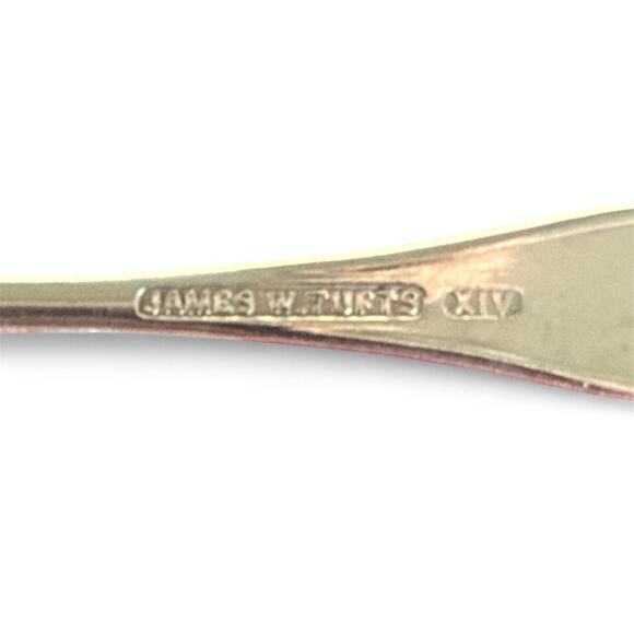 Set (5) James W. Tufts XIV Silver Plated Demitasse Teaspoons –  (c.1880–1895) - Picture 4 of 4